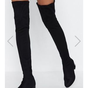 Thigh High Net Boots